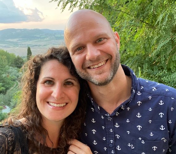 Kara & Aaron on honeymoon